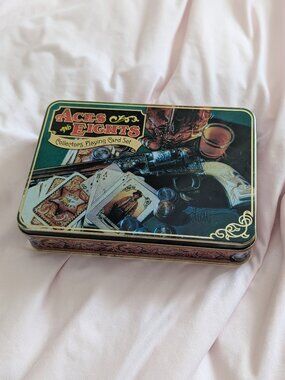 Franklin Mint Tan Western Aces & Eights Card Set